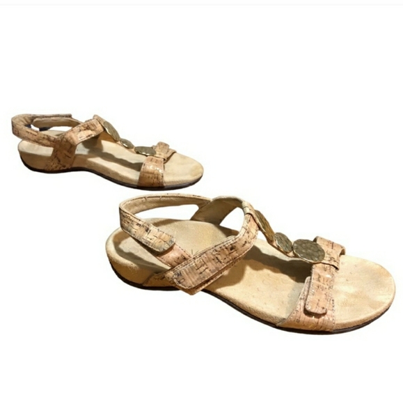 VIONIC Farra Gold Cork Sandals EUC! - Picture 4 of 9
